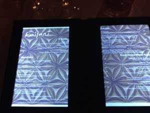 digital menus