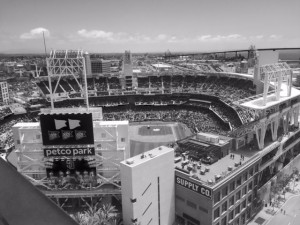 stadium b & w