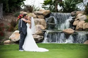 waterfall kiss